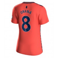 Everton Amadou Onana #8 Replica Away Shirt Ladies 2023-24 Short Sleeve